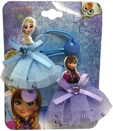 Amazon ディズニープリンセス ドレス ヘアゴム 2個セット アナと雪の女王 即日 翌日発送 ヘアアクセサリー おもちゃ