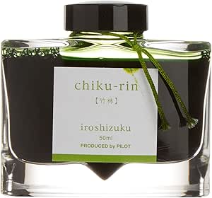 Pilot Iroshizuku Fountain Pen Ink - 50 ml Bottle - Chiku-rin Bamboo Forest (Yellow Green) (Japan Import)