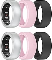 Vista 8 de Paquete de 3/6 fundas de anillo para RingConn Gen 2 Air, protector de anillo de silicona elástico para RingConn Gen 2/1, accesorios