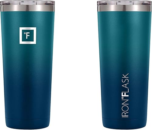 Miniatura 3 de IRON FLASK Vaso clásico de 16, 24 o 32 onzas, acero inoxidable aislado al vacío, frío o caliente, moderno de doble pared, simple vaso térmico de