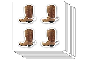 Cowboy Boots Peel and Stick Stickers for Scrapbooking, Arts and Crafts, DIY...