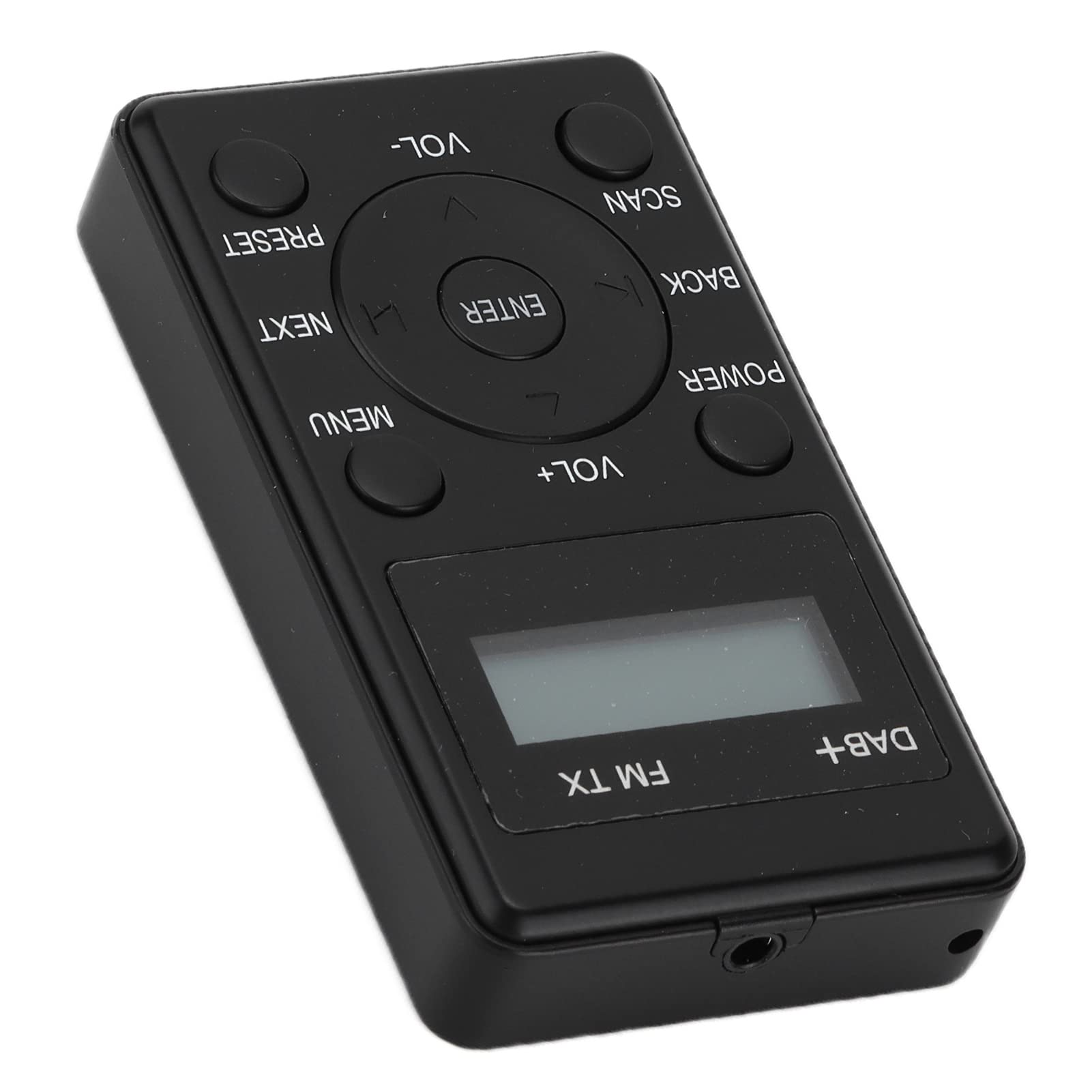Radio DAB portátil, DAB/DAB+/FM, sonido digital claro del coche con auriculares, radio de bolsillo con pantalla LCD, alarma doble, temporizador, auriculares para correr