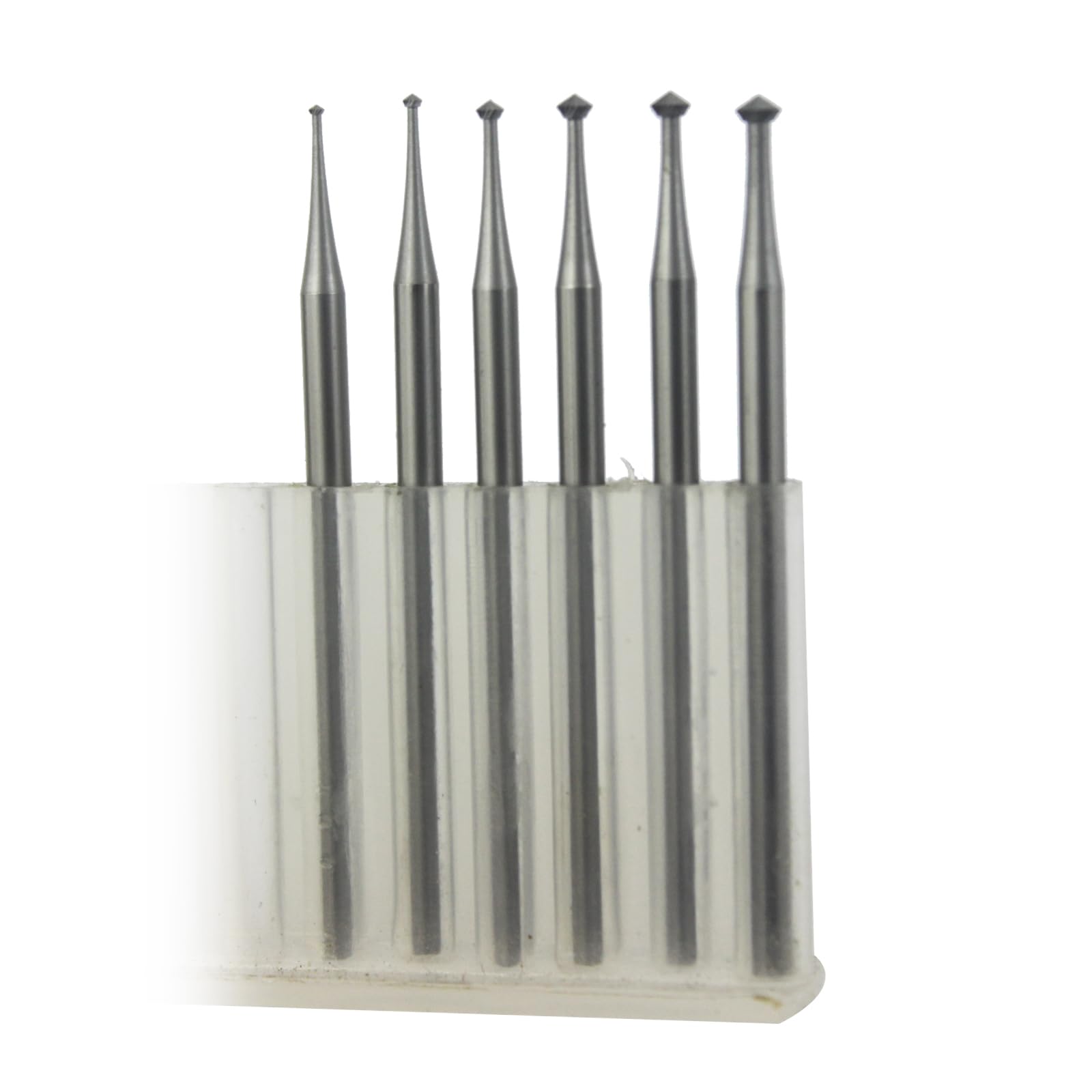 Luo Ke 90º Hart Burr 𝐋𝐮𝐨 𝐤𝐞 6 Pcs - 3/32'' Shank Jewelry Engraving Bits 90 Degree Heart Burs For Lapidary 008-023