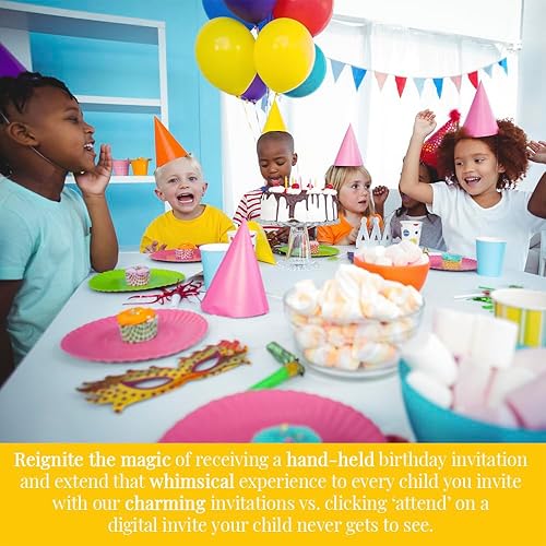 Miniatura 9 de AmandaCreation - Invitaciones para fiestas de cumpleaños de construcción de camiones volquete de Dump Everything, 20 tarjetas de relleno de 5 x 7