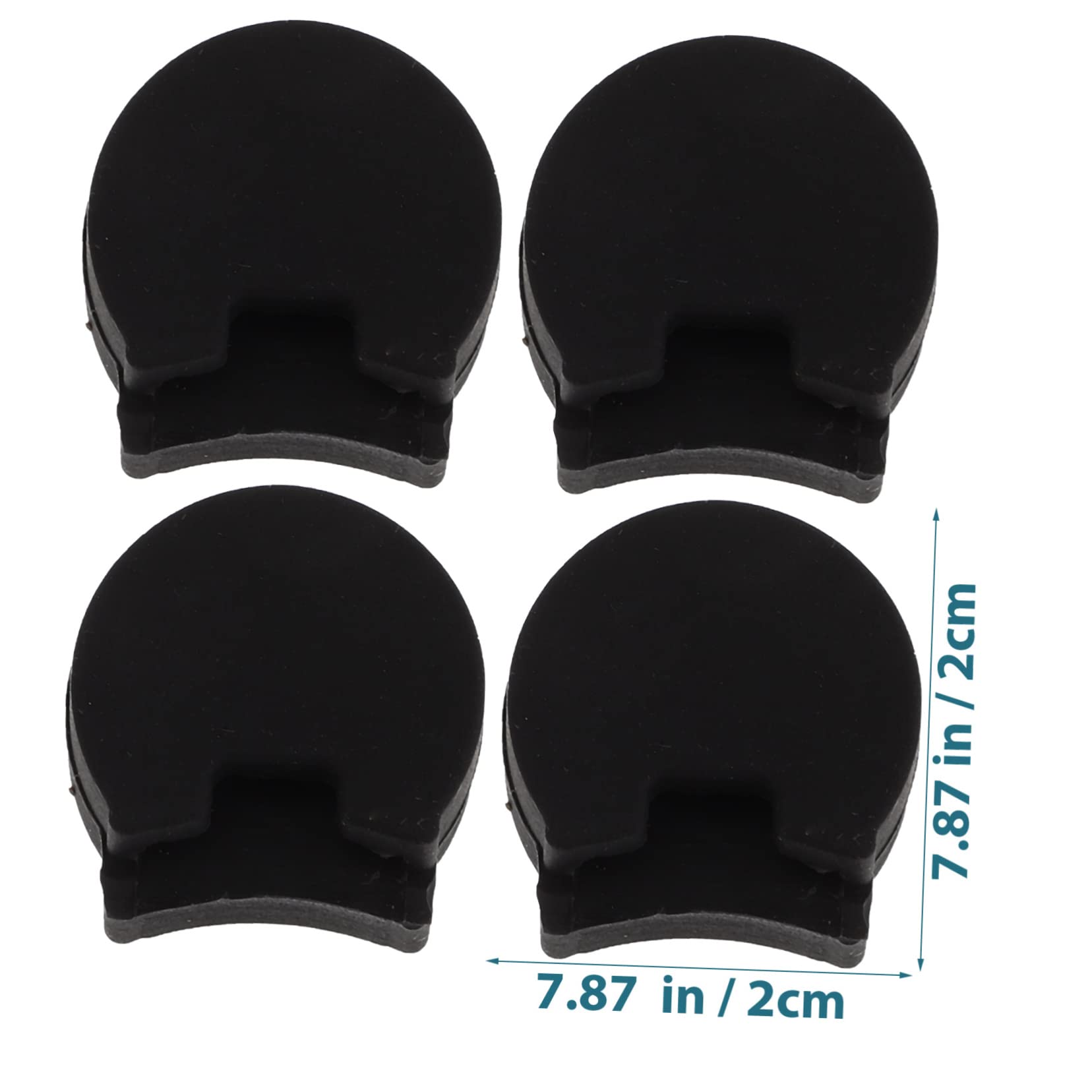 Totority Clarinet Thumb Rest Sleeve Set 4 Pack Silicone Clarinet Thumb Rest Cushion Pad for Clarinet Saxophone Oboe Finger Rest