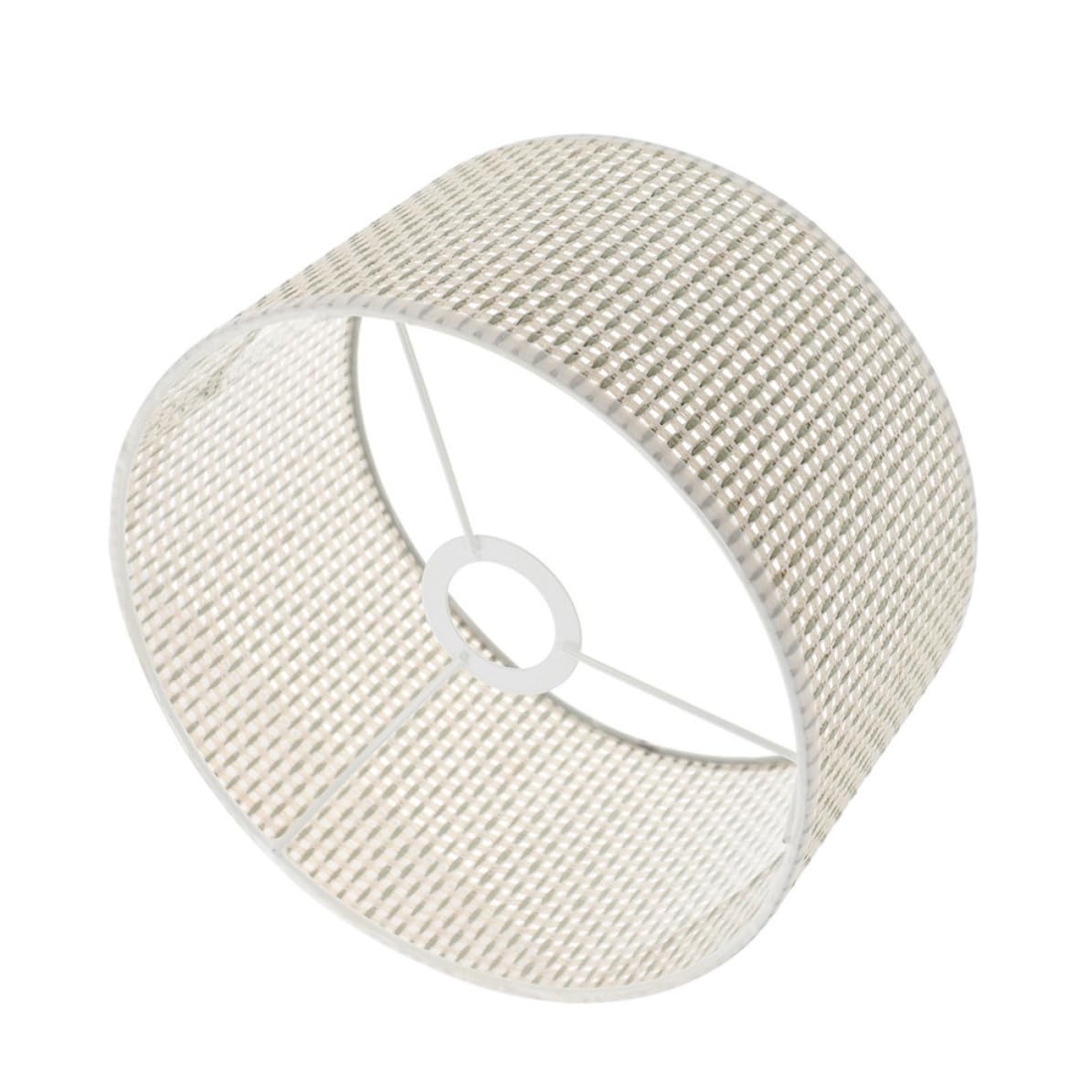 ERINGOGO Paralume Lampada da Tavolo in Carta Beige E27 Stile Moderno Elegante Lavorazione Fine Facile da Usare per Soggiorno