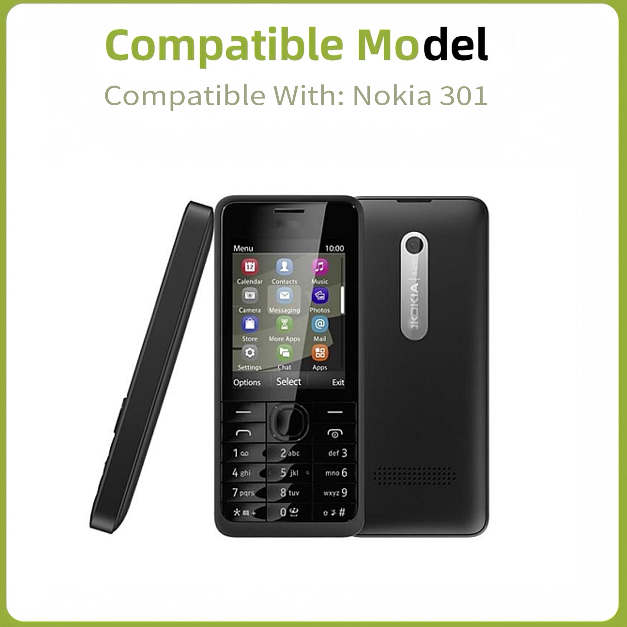 Batteria di ricambio BL-4U compatibile con Nokia 301, 3120C, 500, 515, 5250, 5330, 5530, 6600, 8800, C5, E75 con set di attrezzi