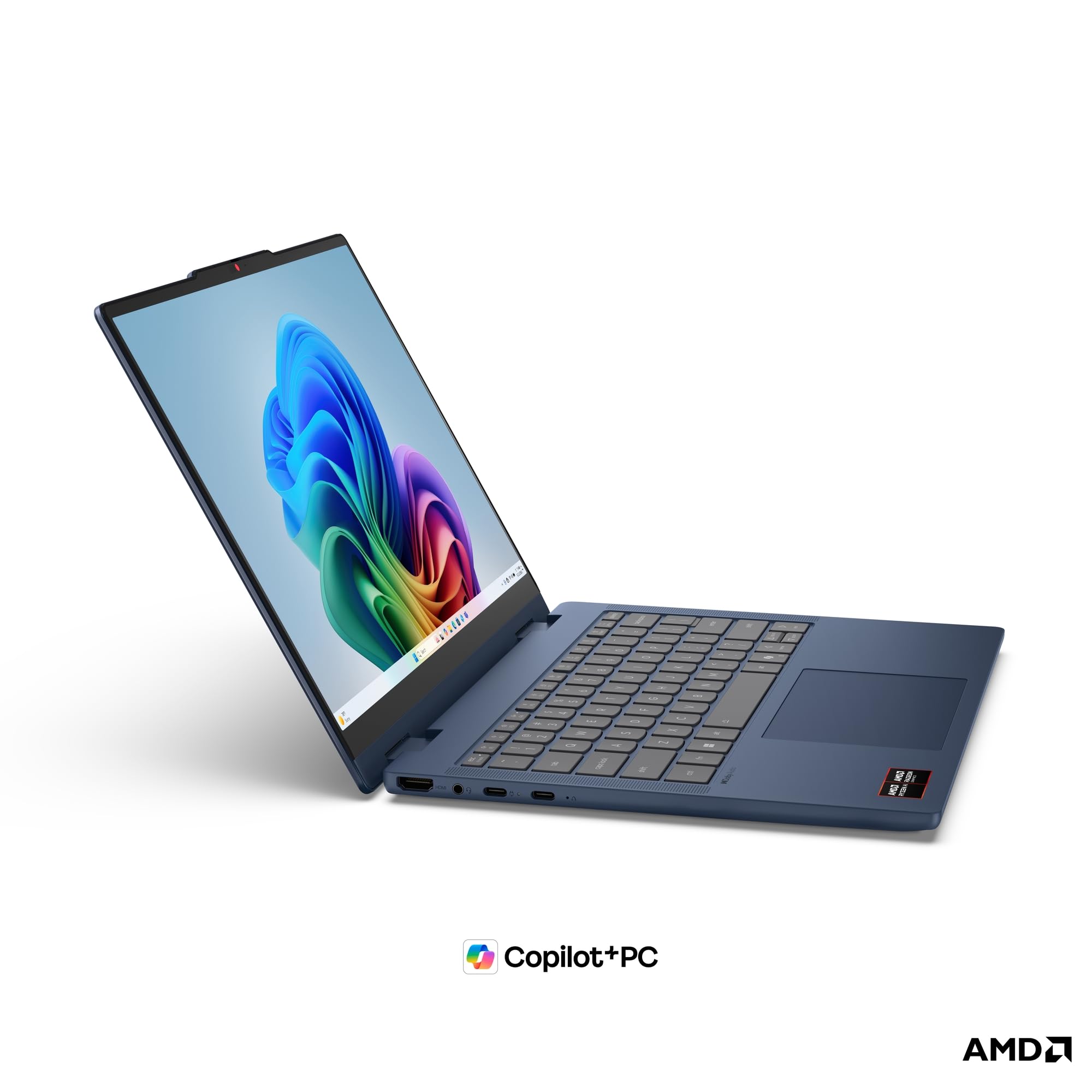 Lenovo IdeaPad 5 2in1 Laptop | 14" WUXGA Touch Display | AMD Ryzen 7 250 | 16GB RAM | 512GB SSD | AMD Radeon 780M | Windows 11 | QWERTZ | exkl. Farbe in Cosmic blau | 3 Monate Premium Care