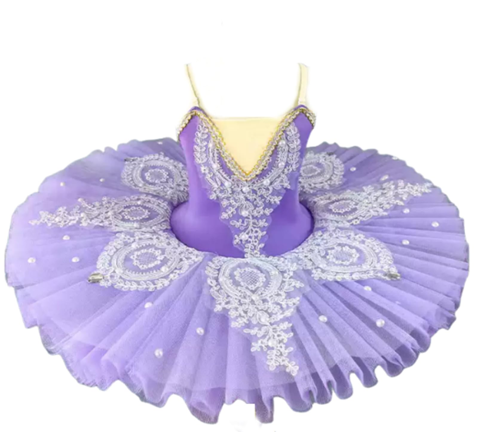 Robe de danse cygne pour l'entraînement de ballet fille
