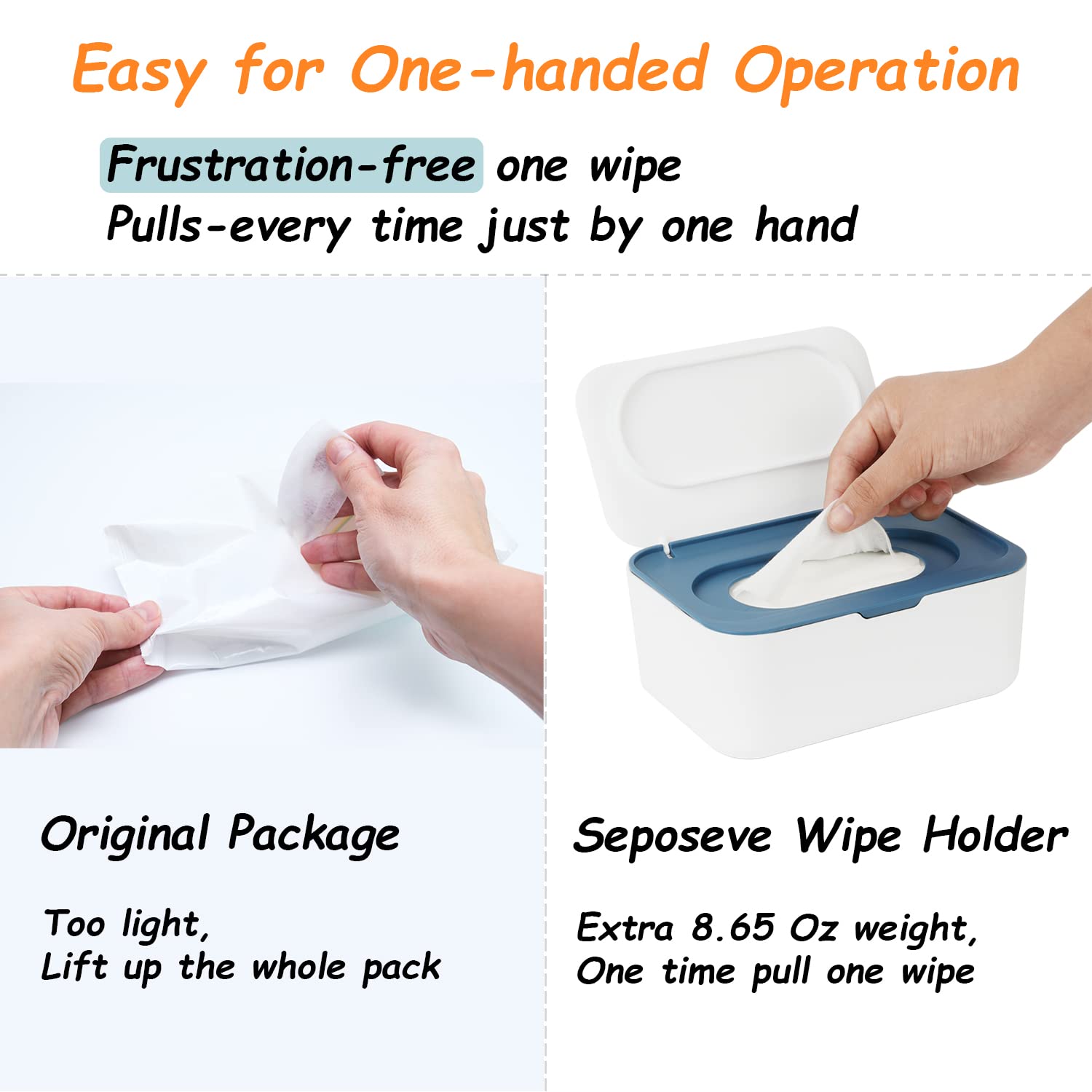 Dispenser Per Salviette Umidificate KZQ, Contenitore Per Salviette Umidificate Porta Salviette Per Neonati Mantiene Le Salviette Fresche Antiscivolo Facile Da Aprire E Chiudere 88864886