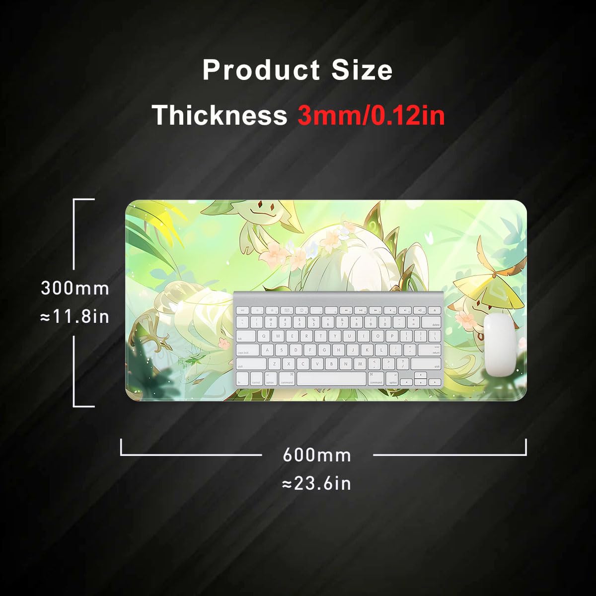 Amazon.co.jp: Boices原神マウスパッド ゲーミングマウスパッド ラバー