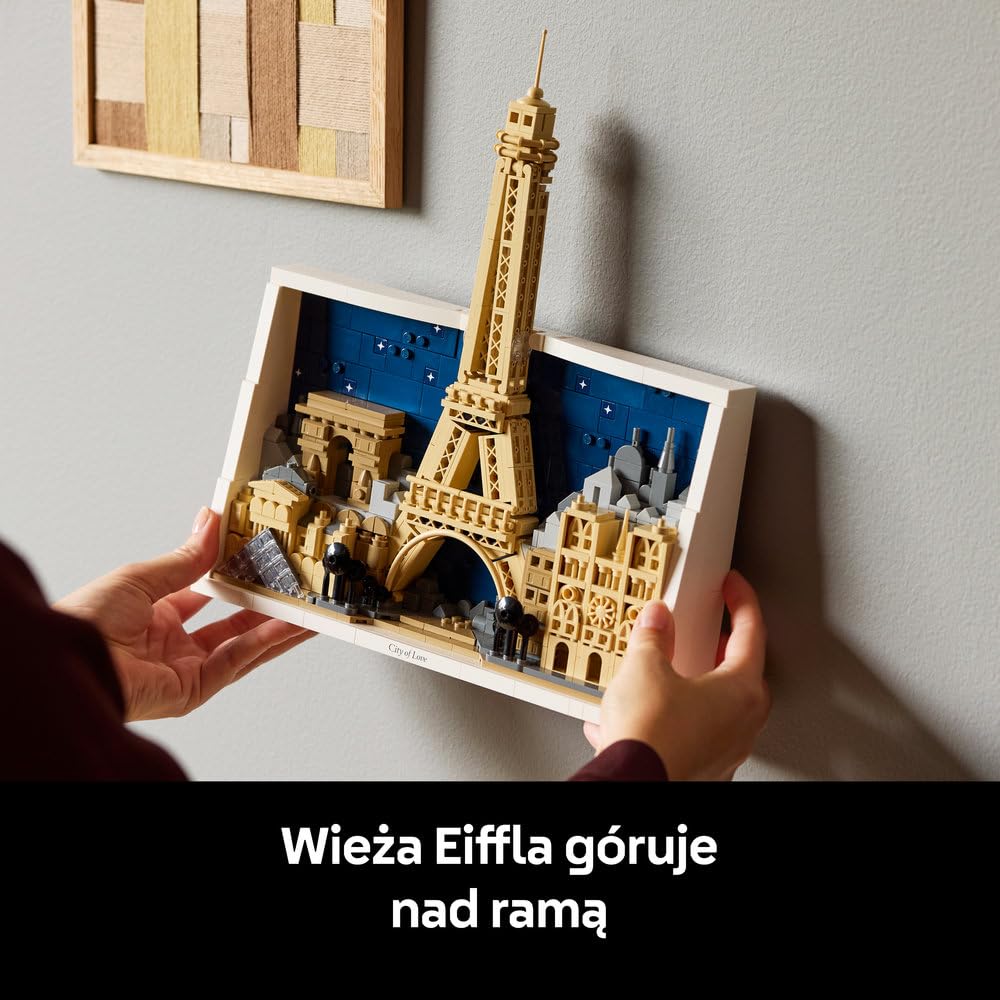 LEGO Architecture Paryż — miasto miłości 21064 | Model architektoniczny, dekoracja do domu, prezent dla podróżnika, upominek dla miłośnika Francji, 958 elementów