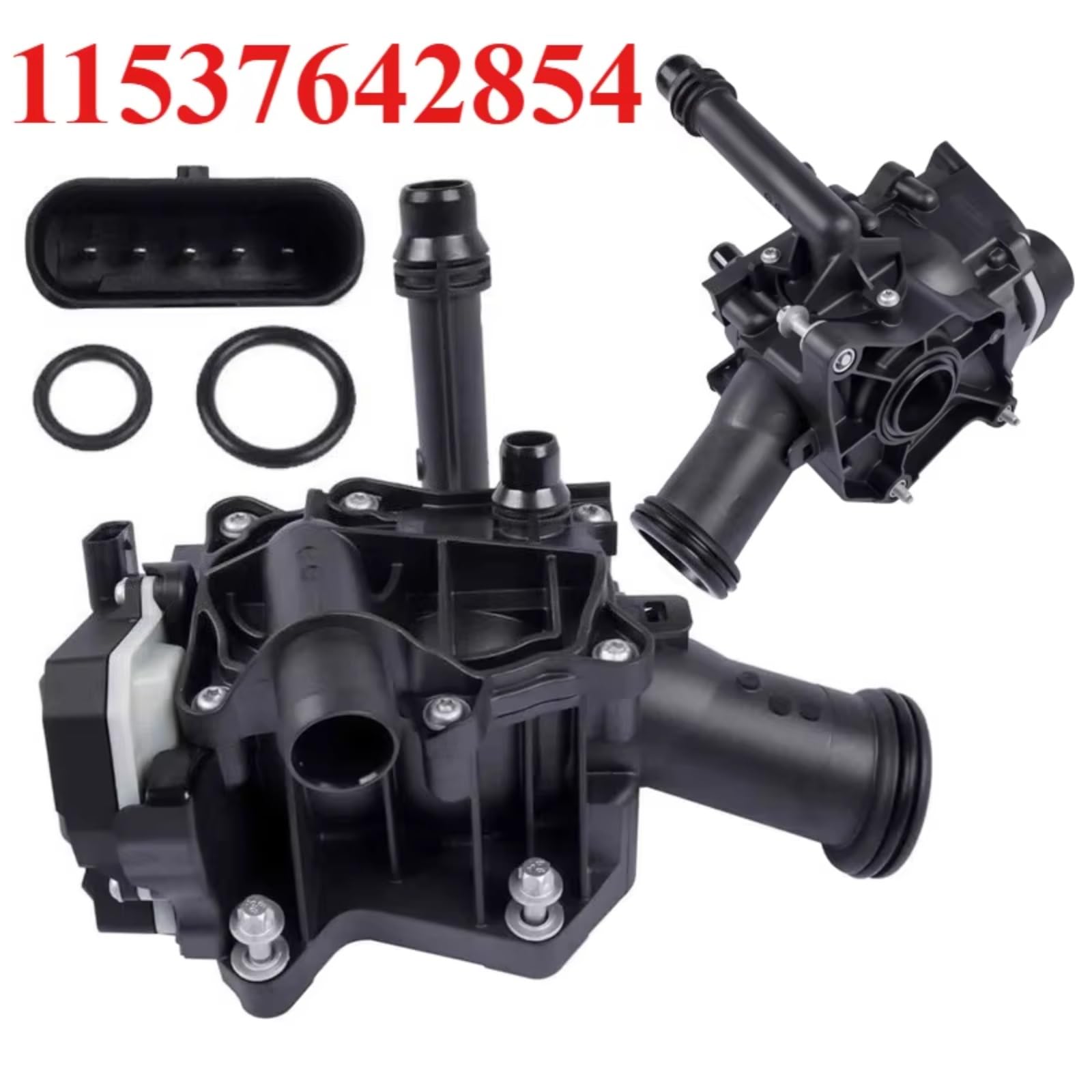 Obudowa termostatu chłodziwa pasuje do BMW X5 X6 Xdrive 40I MildHybrid 2020-2024 obudowa termostatu płynu chłodzącego silnika samochodowego 11537642854