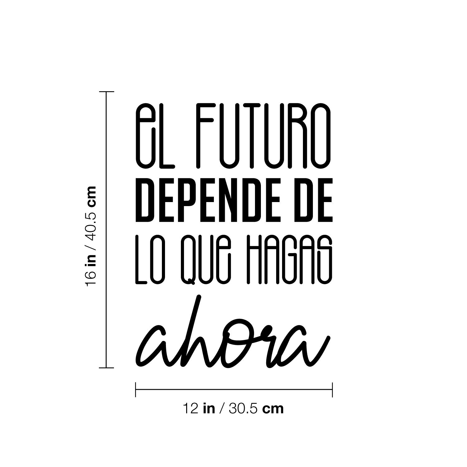 Vinyl Wall Decal - 'No Hay Nada Imposible' Spanish Quote Sticker, 8.5x25 Inches, Black