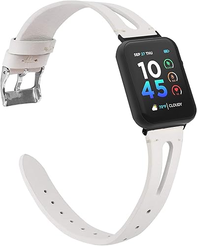 Lamshaw Compatible con ITOUCH AIR 4 bandas, correa de cuero vintage delgada de 0.945 in de repuesto para mujeres, hombres, accesorios de pulsera