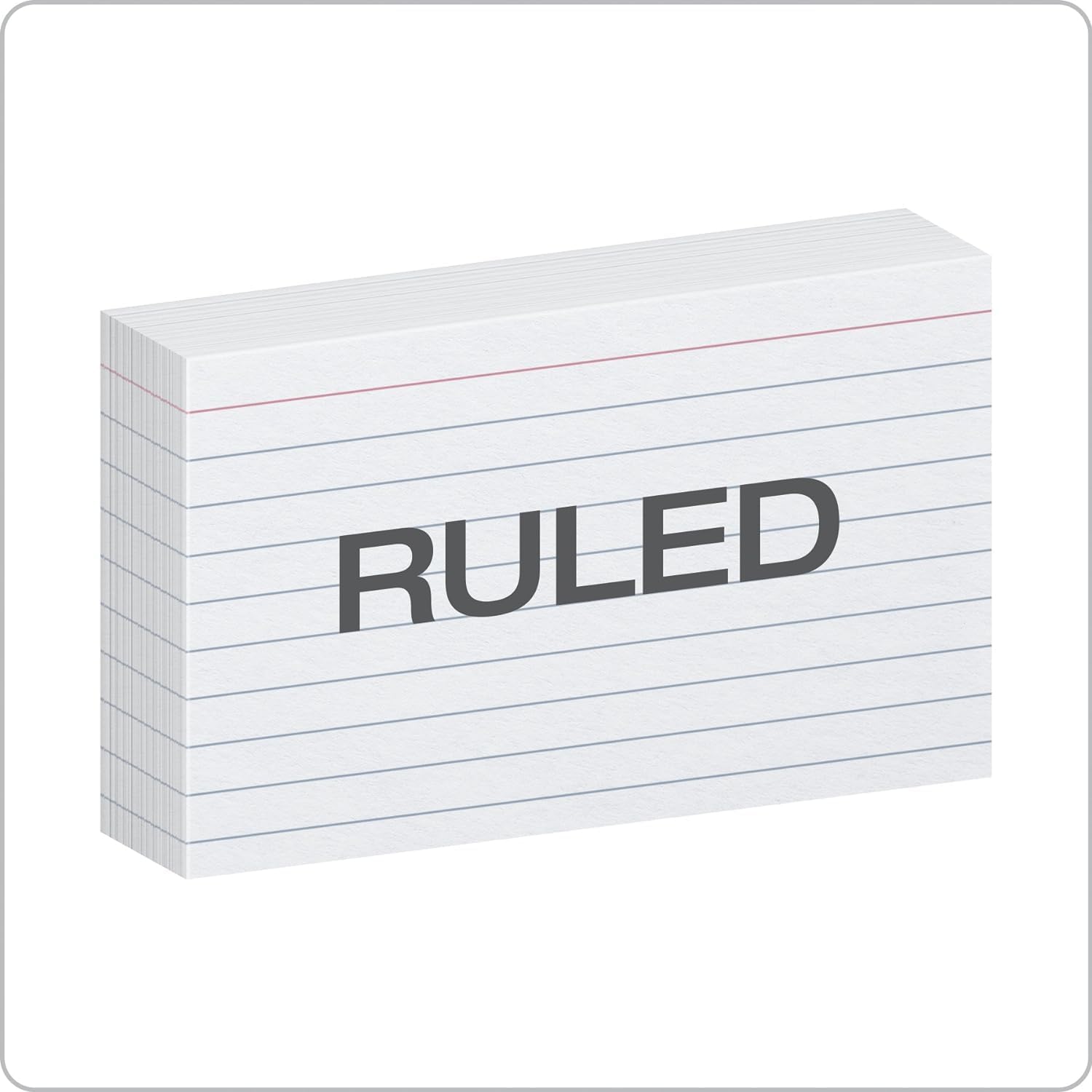 Oxford Ruled Index Cards with Reusable Storage Tray, 3” x 5”, Flashcards for School and Studying, Recipes, Note Cards, 10 Packs, 1,800 Total (73168)
