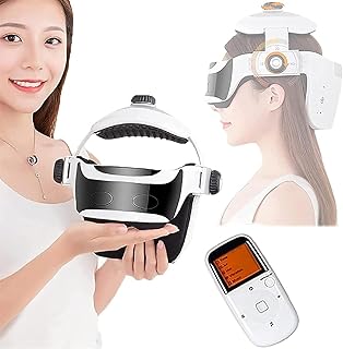 YOIUTRGDK Casco masajeador de Cabeza eléctrico, amasamiento, compresión de Aire, Adecuado for Dolor de Cabeza, Alivio del estrés y sueño Profundo.