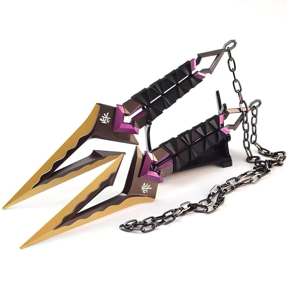 JHRFU Large Valorant Blackwave Blade Model,Length 22Cm/8.7Inch,Metal Material,Game Collectibles Or Gifts,Purple