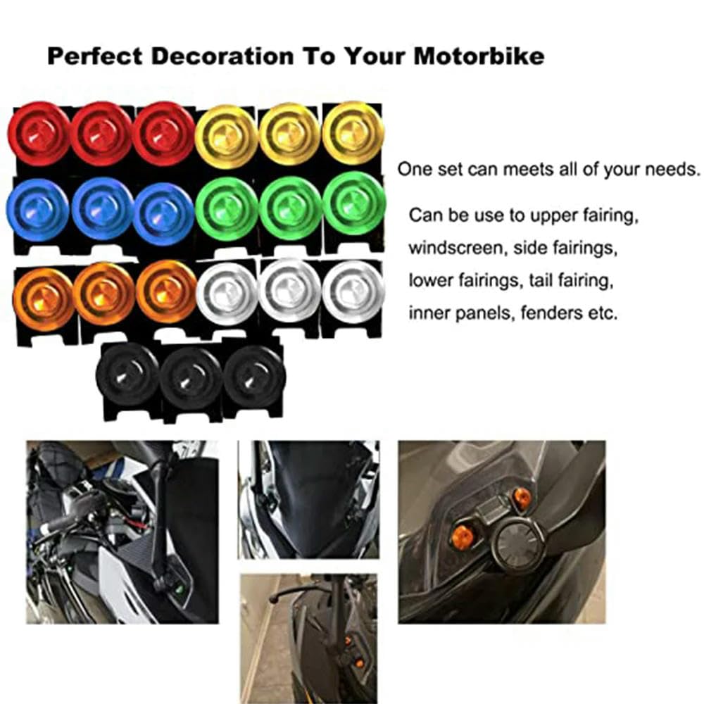 GTVRFLOKI Kit Complet De Boulons Carénage Moto – Pour Suzuki SFV650 Gladius 2009-2018 & V-Strom 650 DL650 2004-2008 (Noir, Acier GTVRFLOKI Kit Complet De Boulons Carénage Moto – Pour Suzuki SFV650 Gladius 2009-2018 & V-Strom 650 DL650 2004-2008 (Noir, Acier