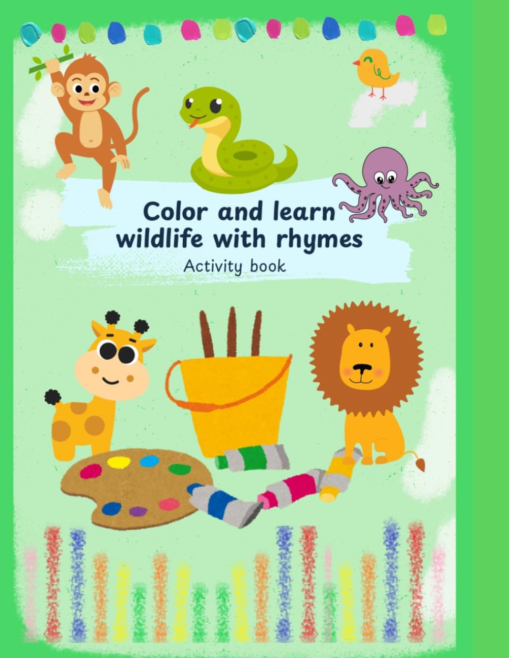 Color and Learn wildlife with Rhymes: Activity Book