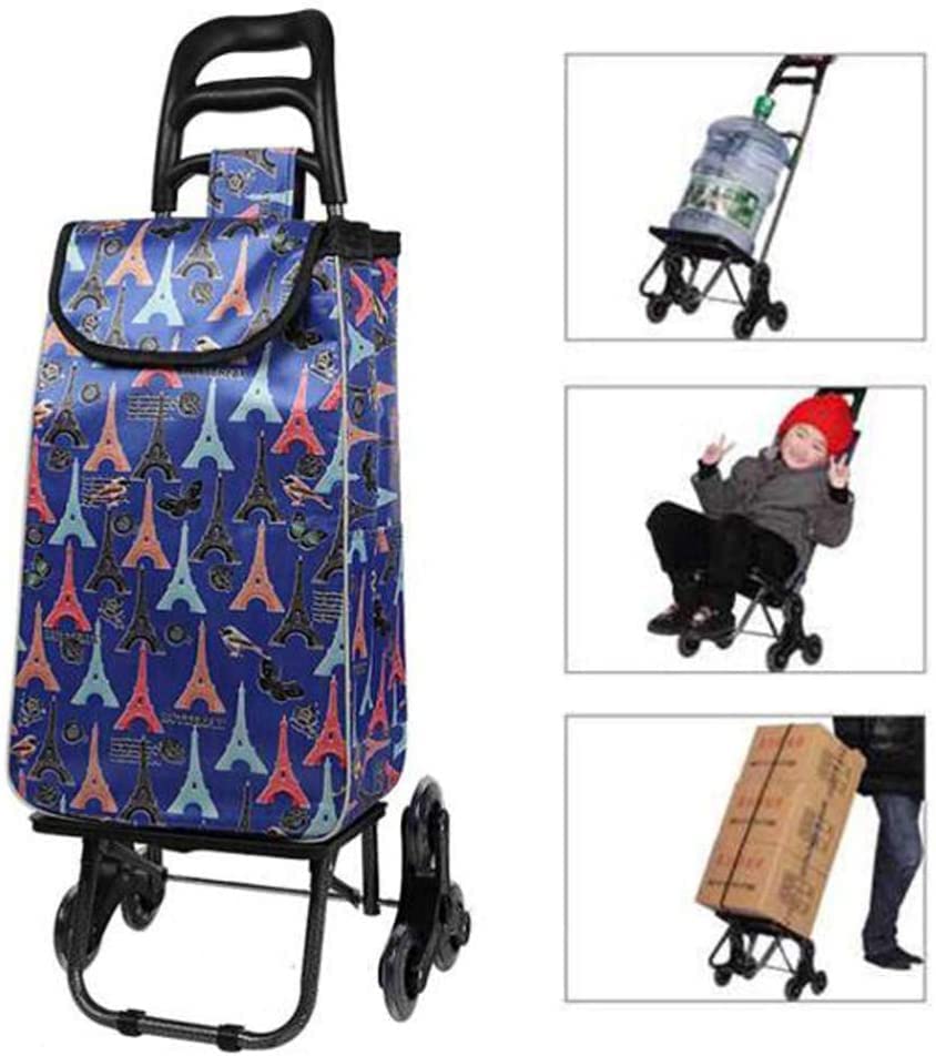 Einkaufstrolley Einkaufswagen, Zusammenklappbarer Einkaufswagen Auf Rädern, Großer Und Leichter Utility-Einkaufswagen… – Bild 3