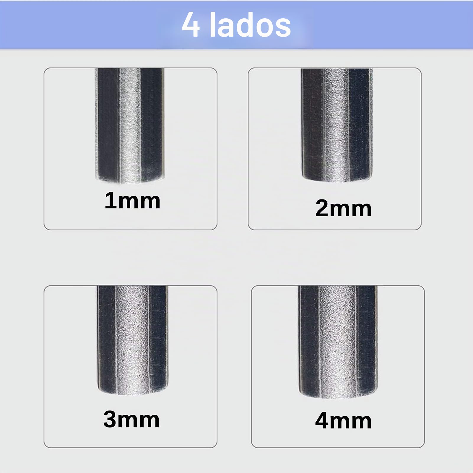Limas para Aderezo de Trastes, Lima de Coronación de Trastes de Guitarra Plateada de 4 Ranuras Mejorada para bajo para Mandolina