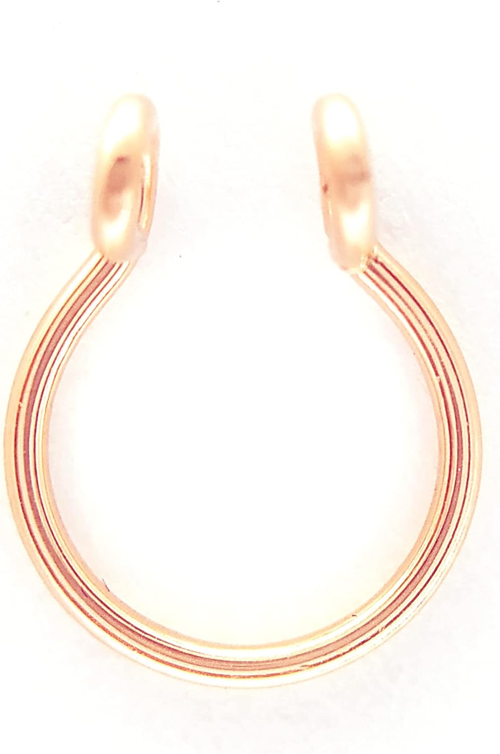 Fake Septum Ring Rose Gold Silver 18g Nose Cuff Non Pierced Jewelry Faux Piercing