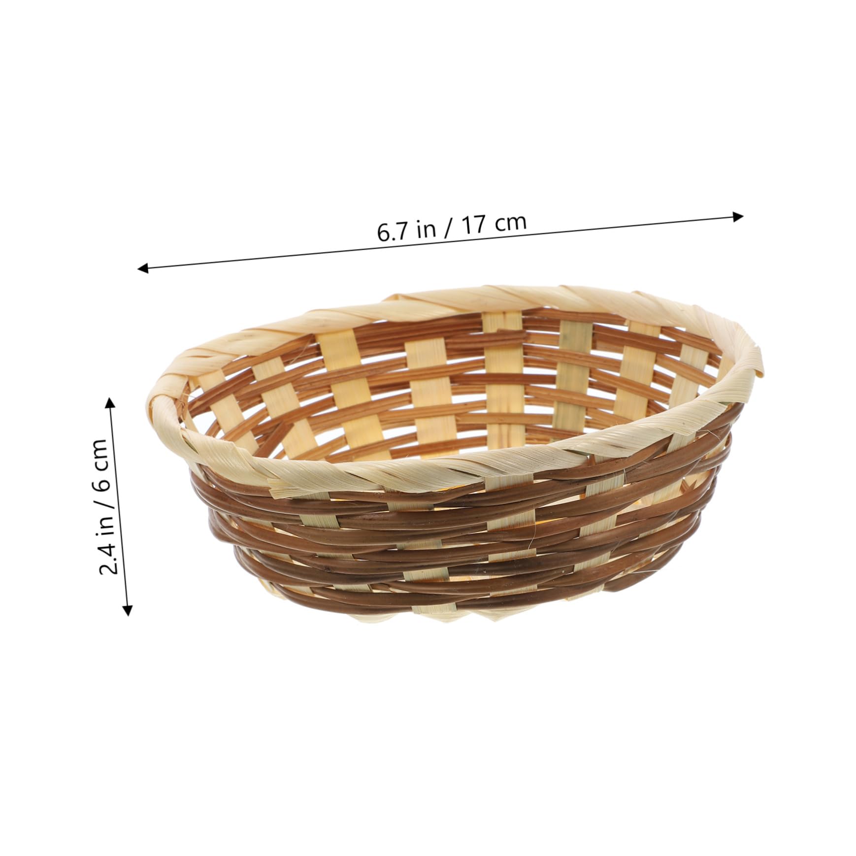 SOLUSTRE 3Pcs Woven Fruit Serving Baskets Storage Containers for Home Organization and Stylish for Fruits and Food Serving