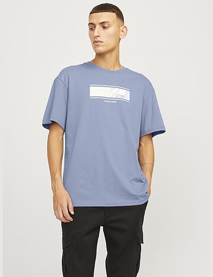 JACK & JONES Jcoart Branding Tee Ss Crew Neck 2pcs Mp Men's T-Shirt