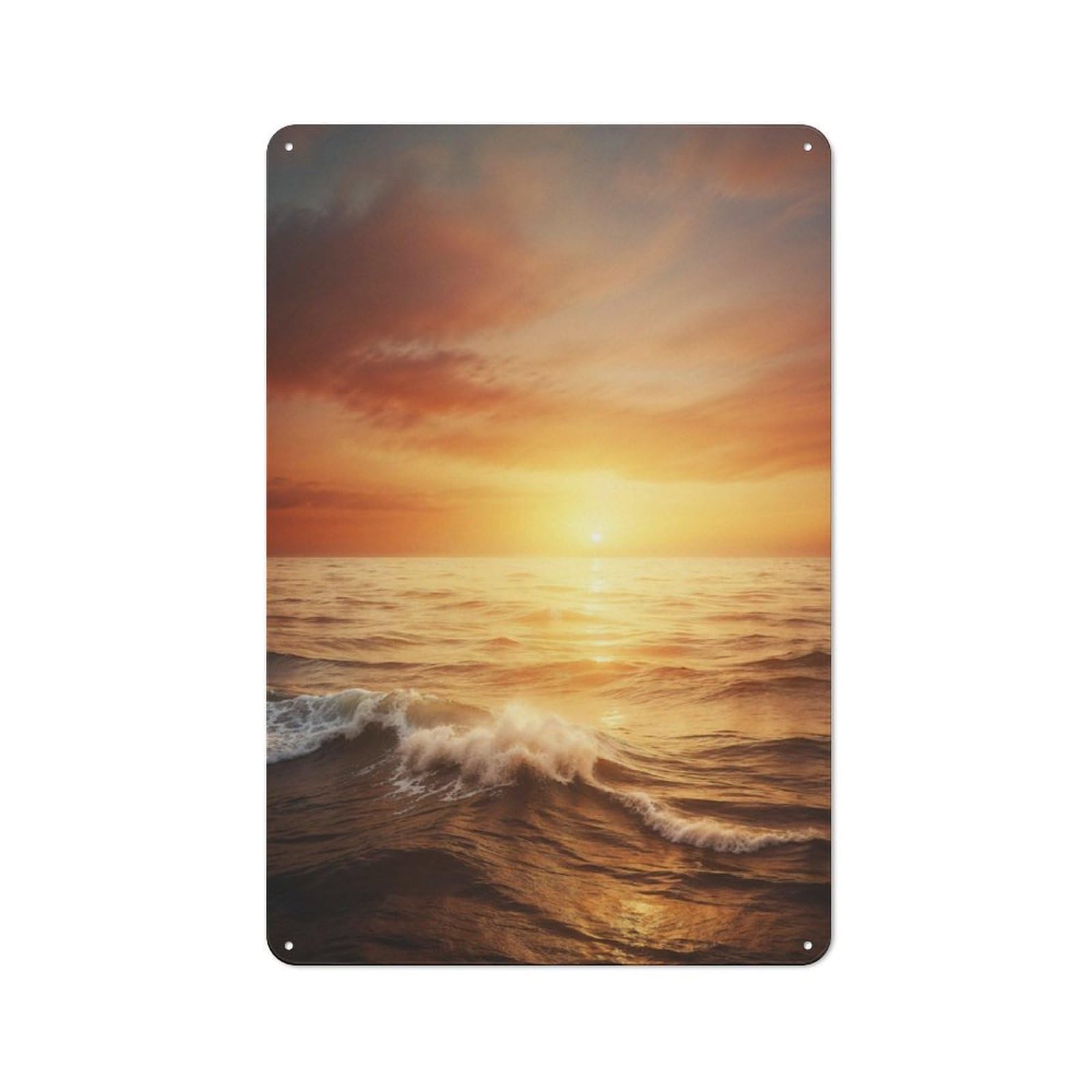 Junmoney Fiery Farewell To The Day For Garden Room Or Summerhouse, Retro Tin Sign 30X20cm, Suited To Wall Displays In Garden Rooms And Summerhouses