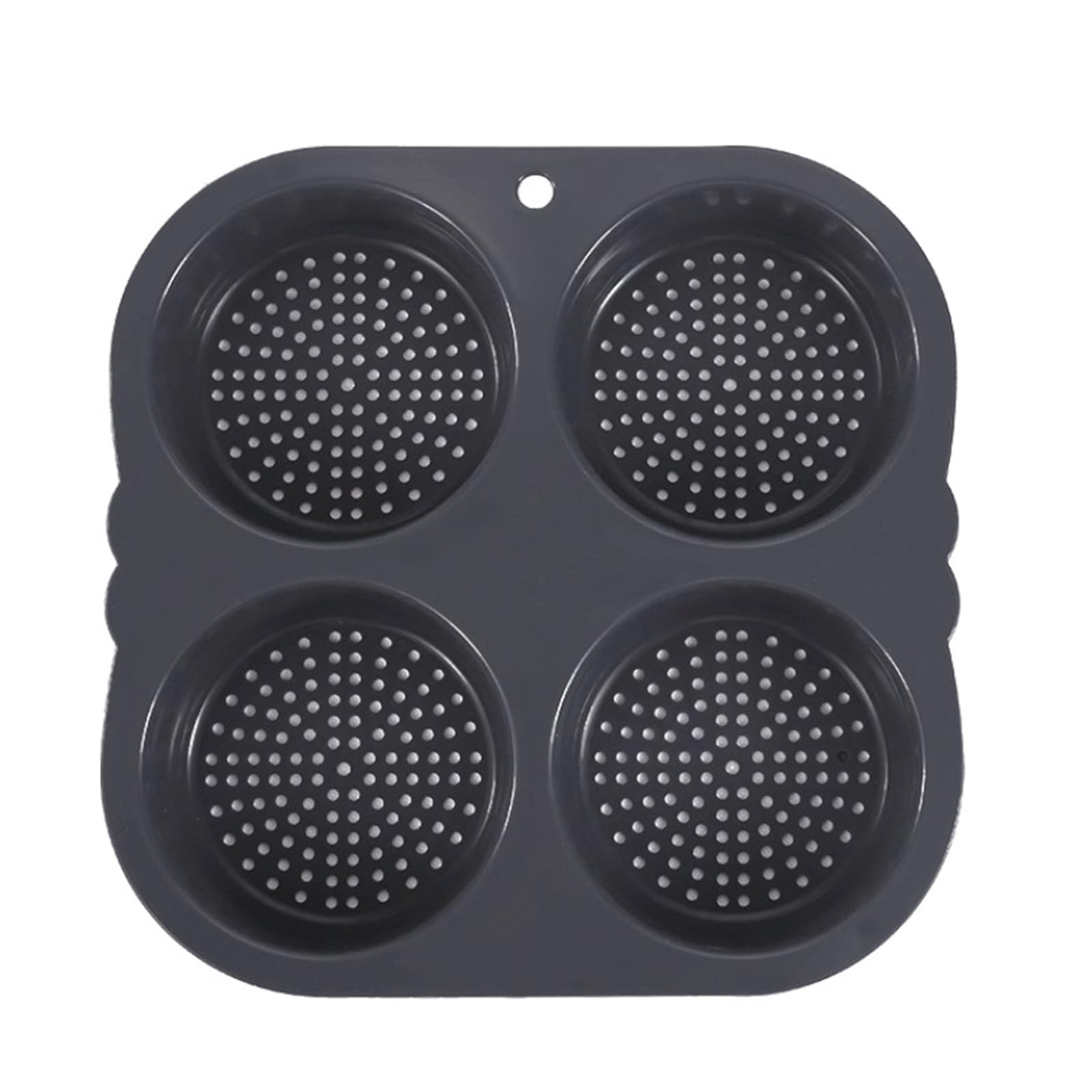 Moule hamburger en silicone antiadhésif 4 cavités pour pain maison