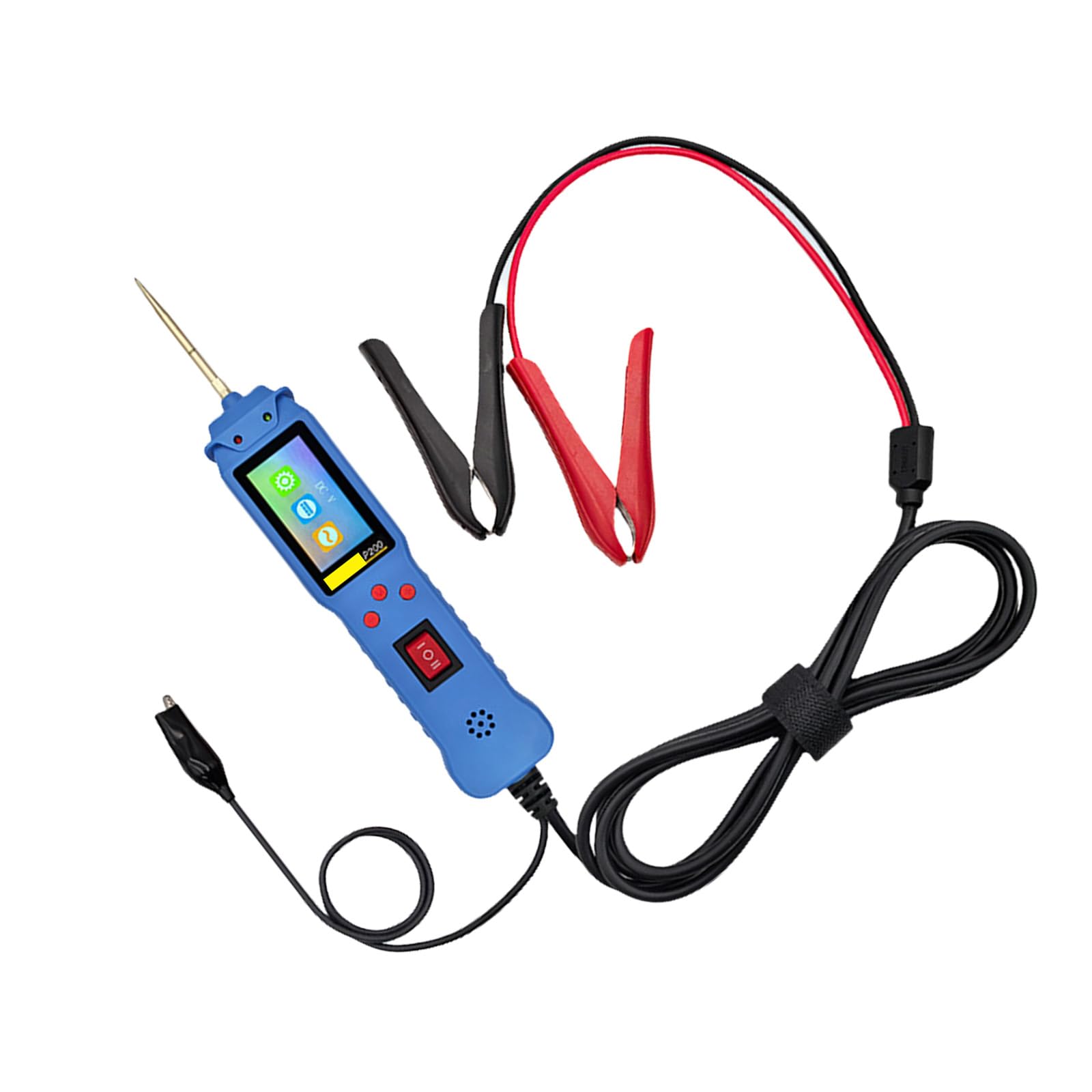 Probador Profesional De Circuitos Eléctricos Para Automóviles Prueba Continuidad Voltajes 12V/24V Circuitos Automotrices Con Cable 2M Continuidad Voltajes