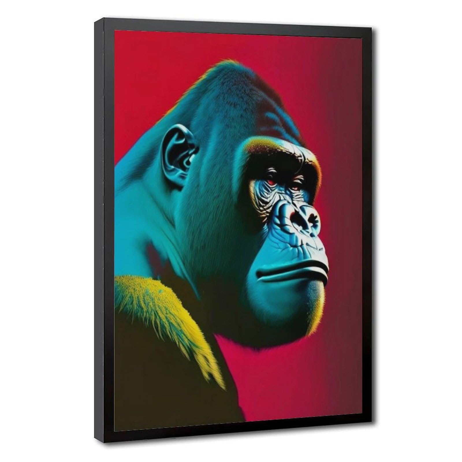 Bareronor Gorilla With Thinking Poster Canvas Poster Bedroom Decor Landscape Office Room Decor Gift 24" L X 36" W