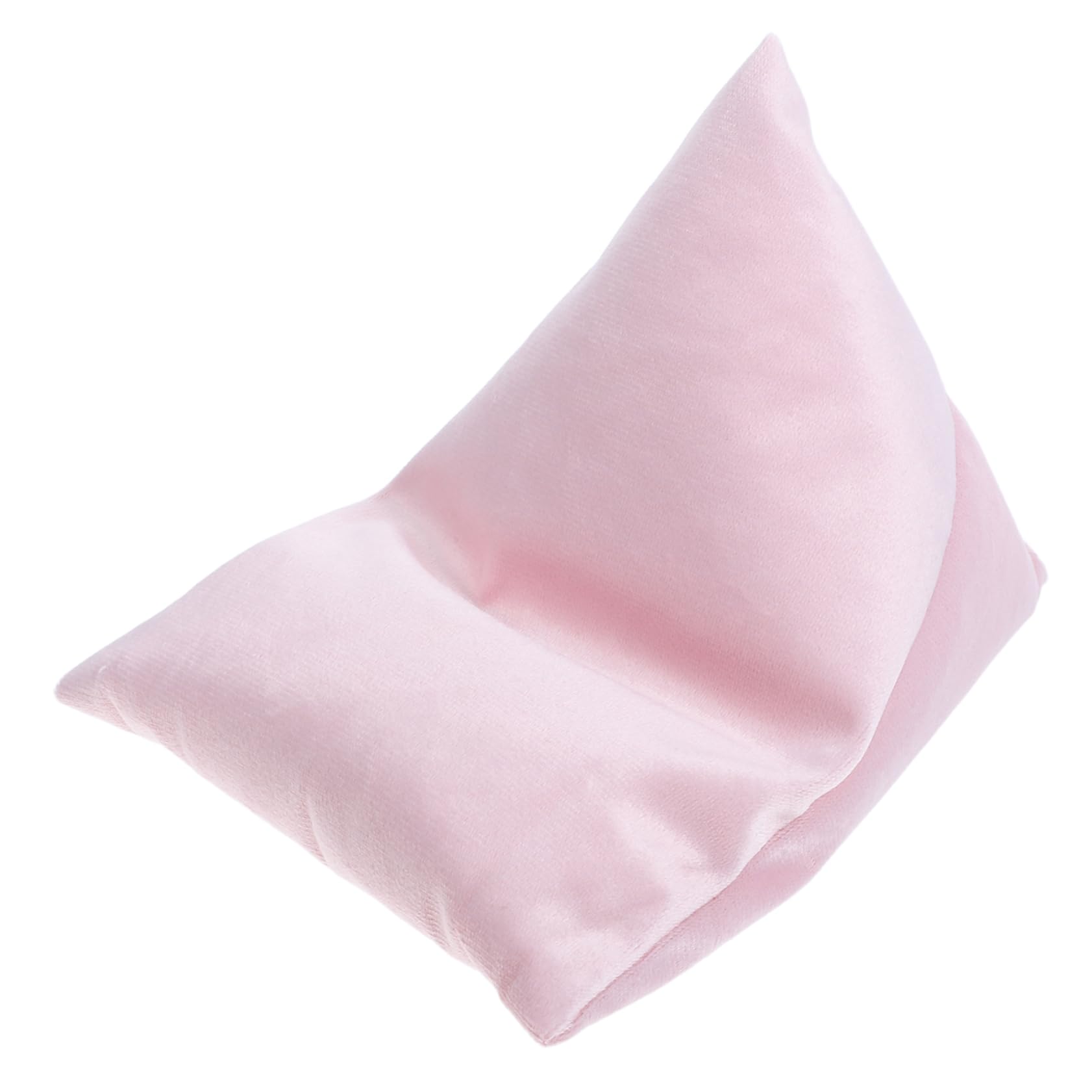 Support Oreiller Tablette Rose Multi-Angle en Peluche pour Lecture