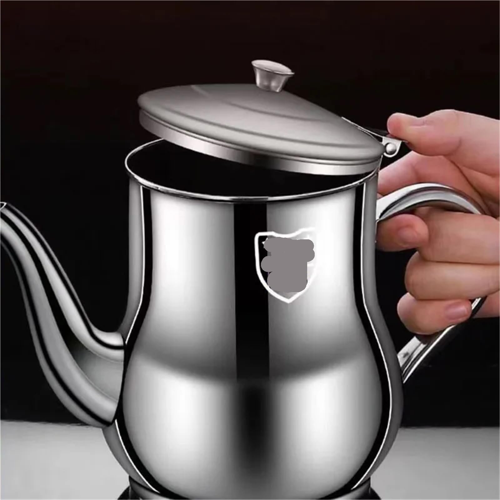 Bouteille à huile en acier inoxydable Pot à huile domestique en acier inoxydable 316, avec filtre, bouteille d'assaisonnement anti-fuite, 1 pièce