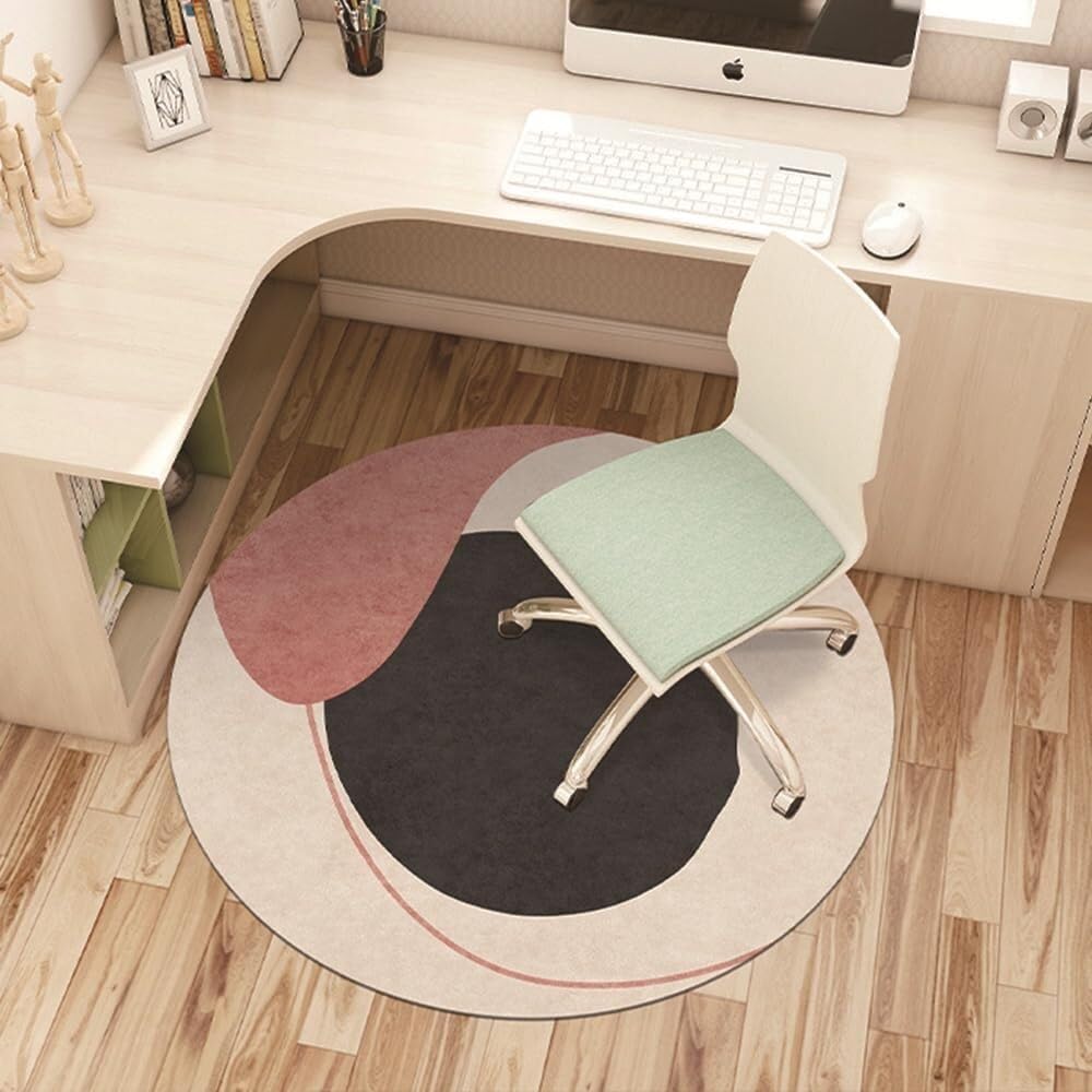 SSDDLZEQ Premium durable range Nordic-style Gaming Chair Cushion Suitable For Wooden Floors(Black and Red,60cm)