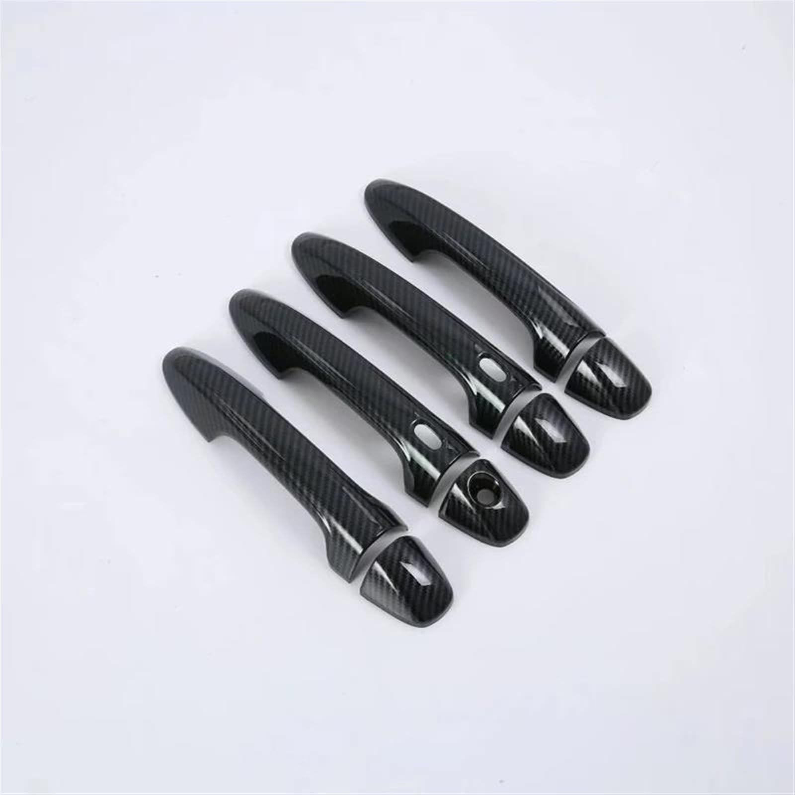 Csspdm Carbon Chrome Fiber Car Door Handle Cover Trim For Toyota For Hilux For Revo 2019-2022 Stickers Overlay(Carbon)
