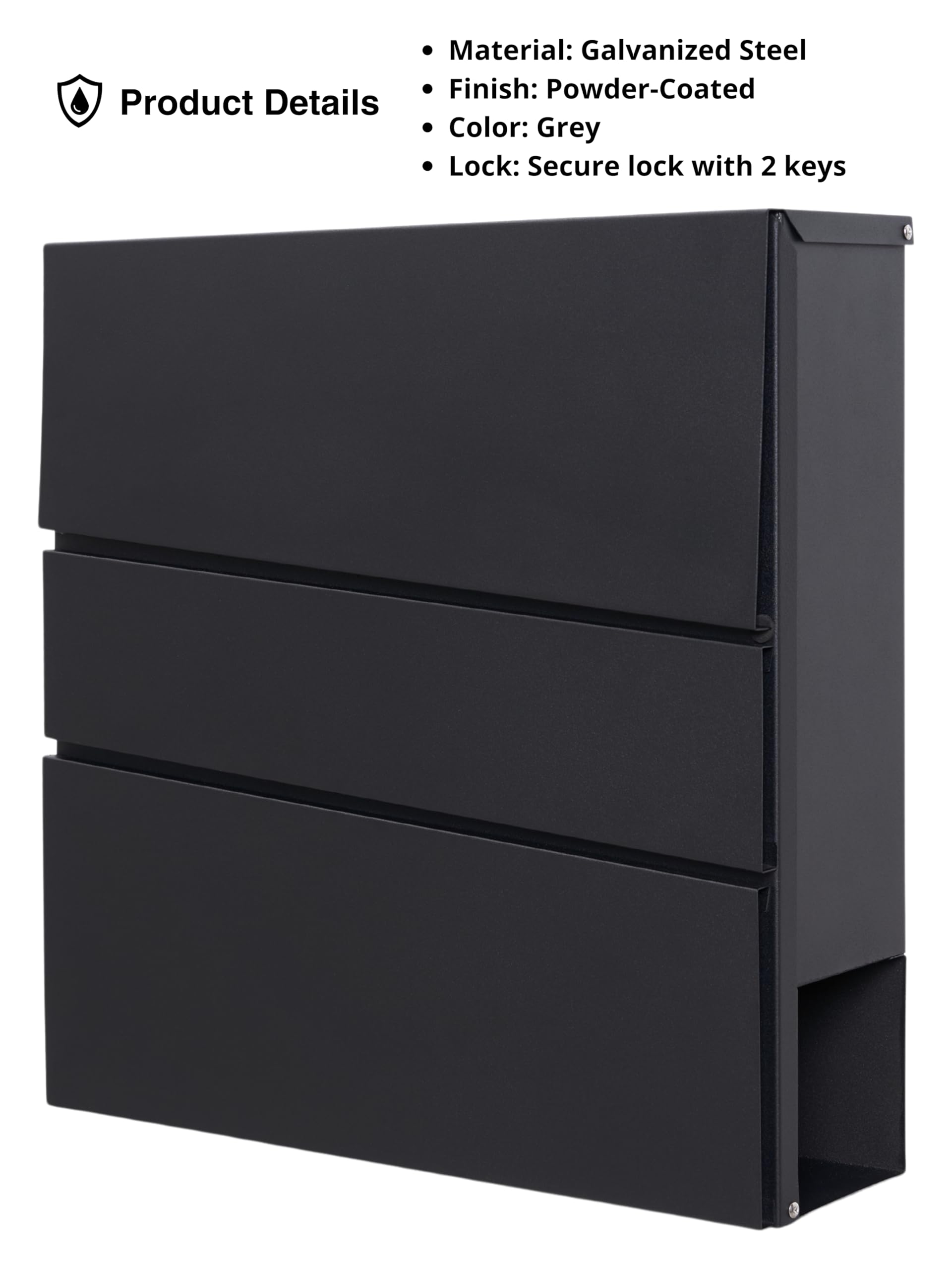 Boîte à Suggestions En Bois Avec Serrure Et Tableau Noir - Verrouillable, Pour Mur Ou Bureau - Urne à Idées (Marron) - 7