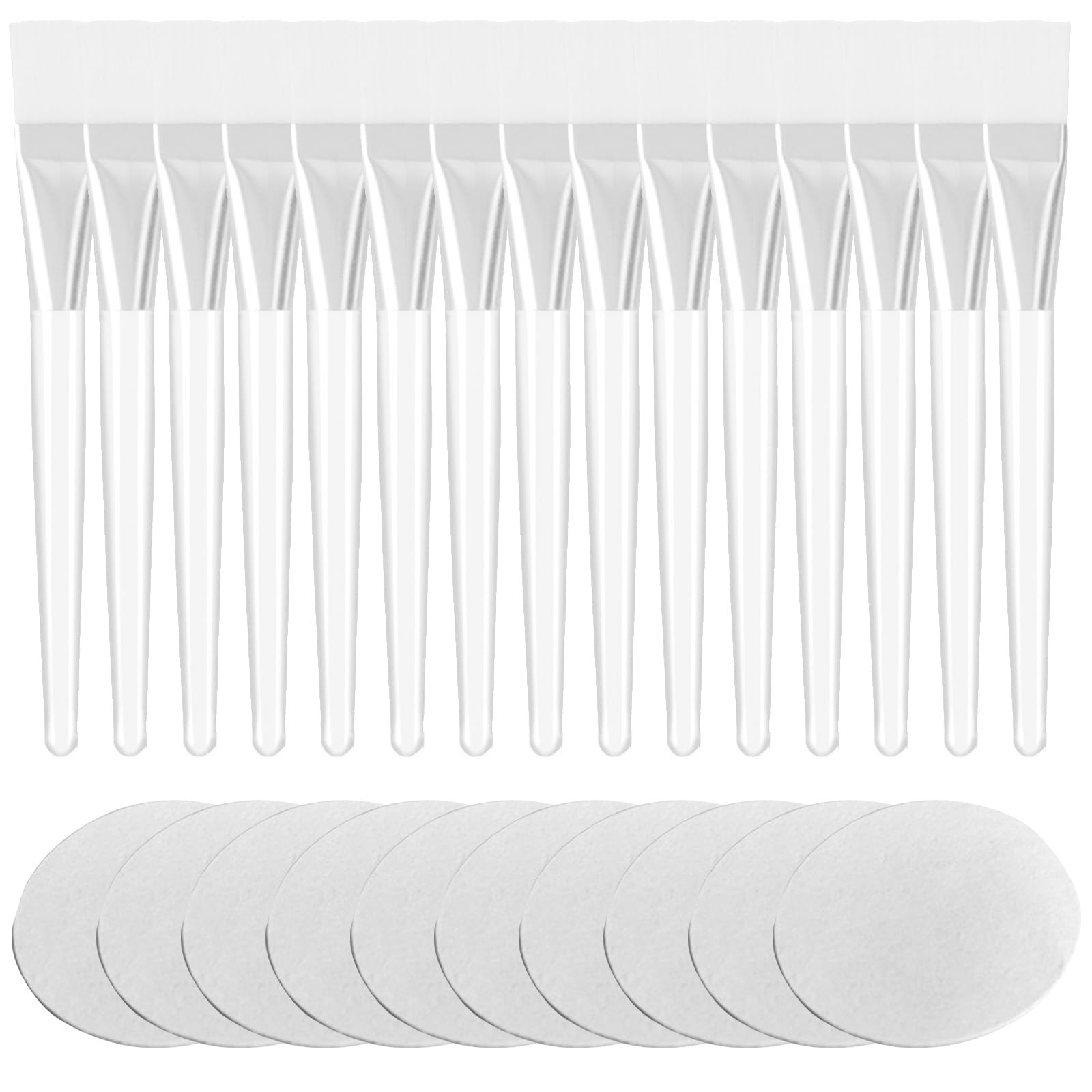 25Pcs Facial Sponges Cleansing, incl. 15 Pcs Mask Brushes and 10 Pcs Cleansing Sponges