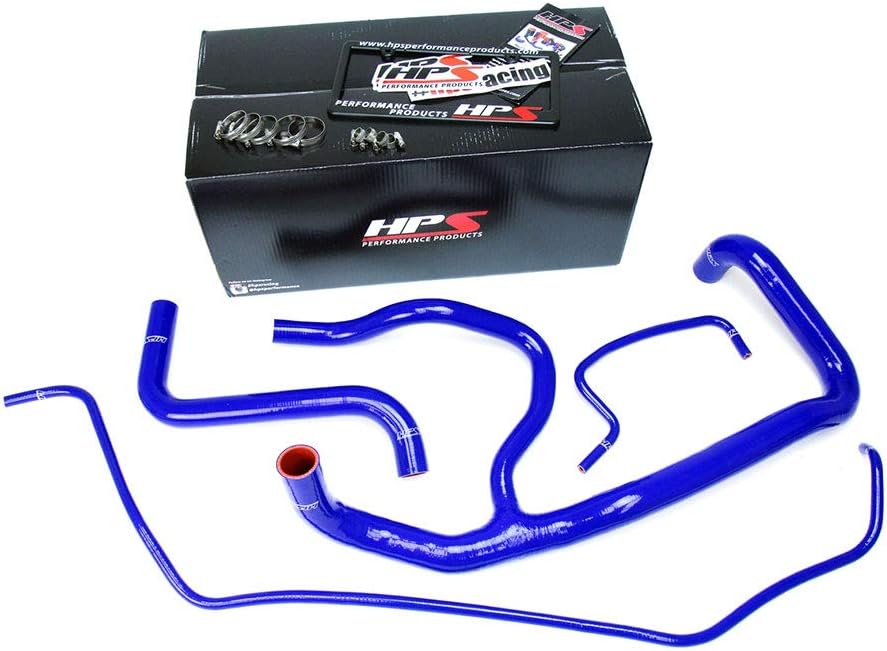 HPS Performance 57-1594R-BLK Black Silicone Radiator Hose Kit Coolant, 1 Pack