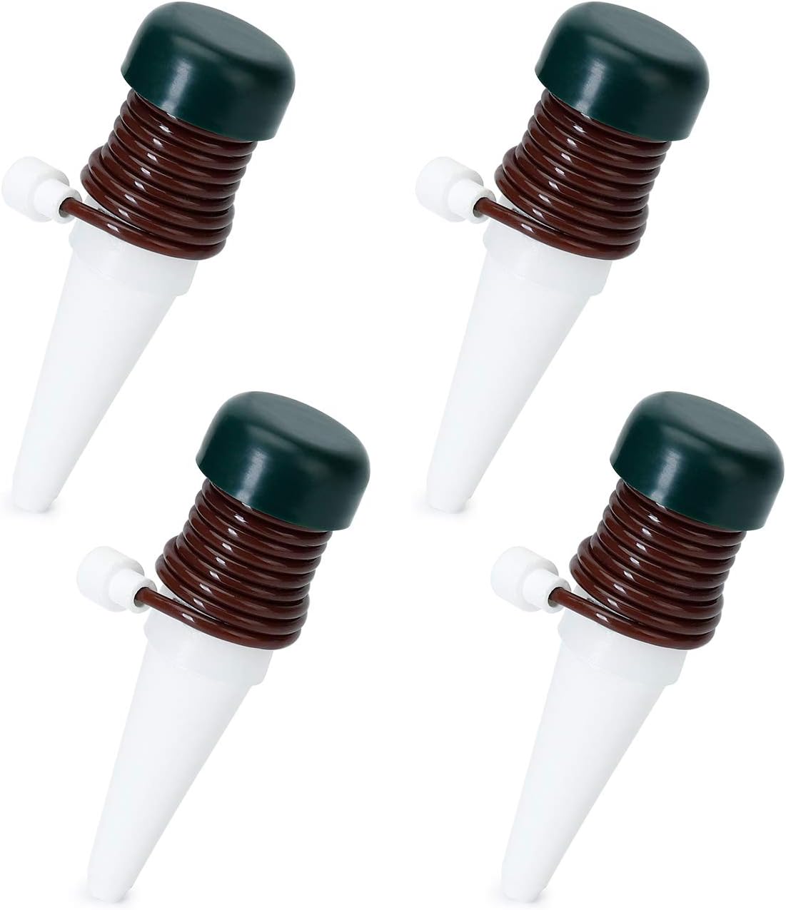 Greenaholics Self Watering Stake - 3.3 Inch Ceramic Self Waterer, Watering by Syphonage, Set of 4