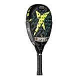Drop Shot Quantum 1.0 – Padel Racket with Shock Absorption, Great Control and Power - with EVA SOFT Foam Core – Professional Padel (Green), Black