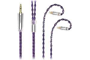 PurpleSE IEM Cable with qt5 Silver Plated Copper