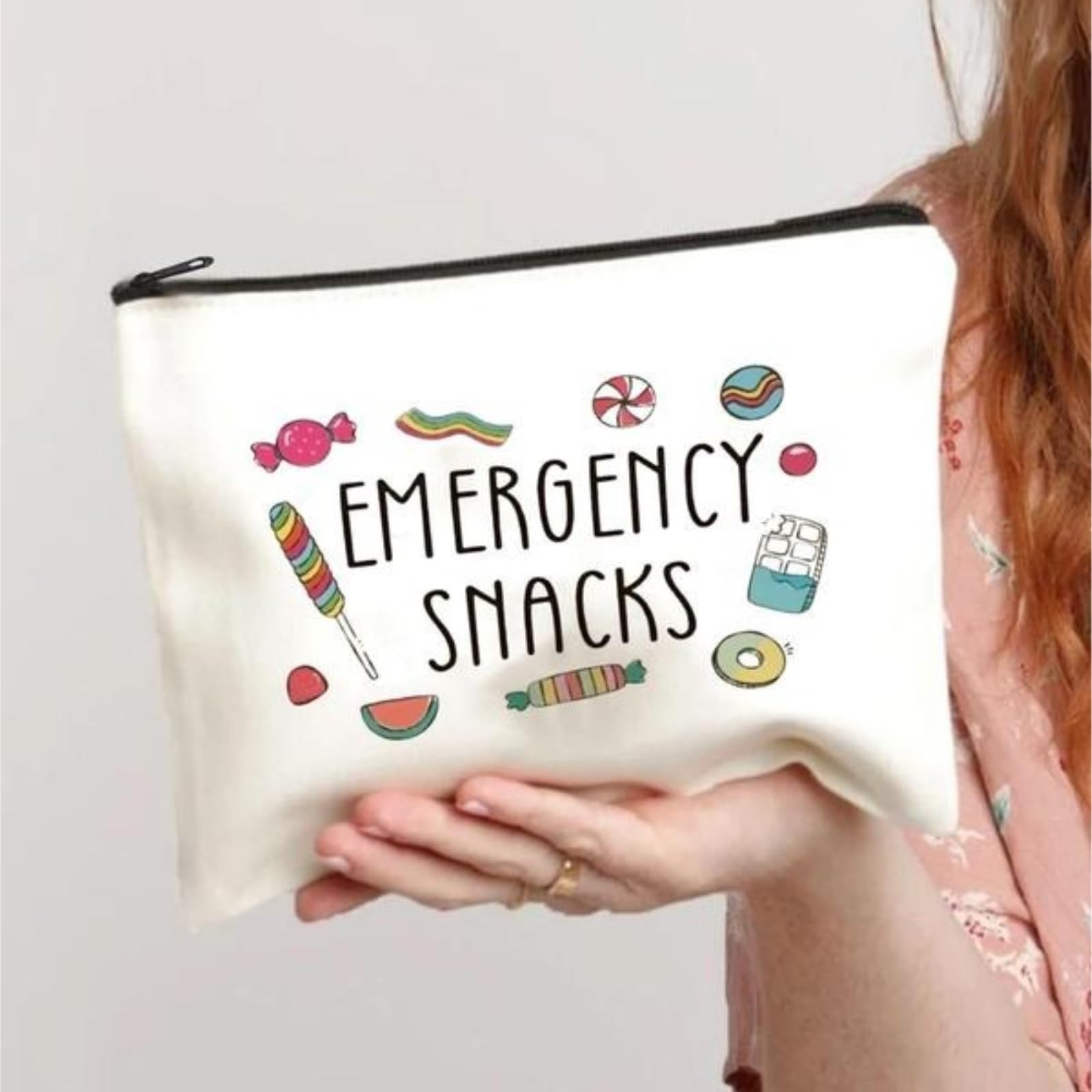 Neceser Maquillaje Bolsa de Maquillaje con Estampado de Letras, Organizador de cosméticos, Informal, con Cremallera, versátil y Duradera, for Regalo de Viaje. Viaje