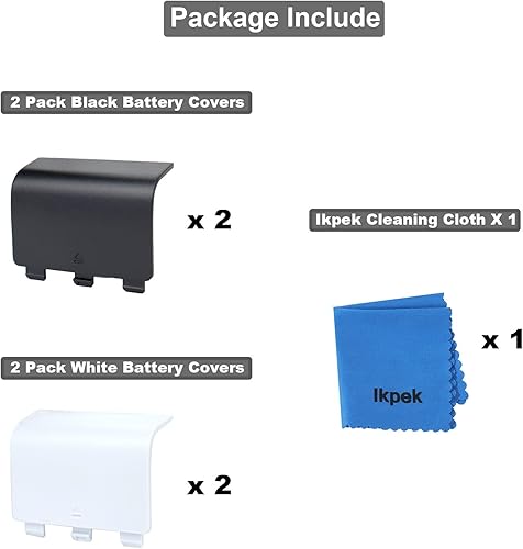 Miniatura 6 de Battery Cover for Xbox Series X, for Xbox Series S Controller, Replacement Battery Back Door Lid Batteries Caps Shell Repair for Xbox Core