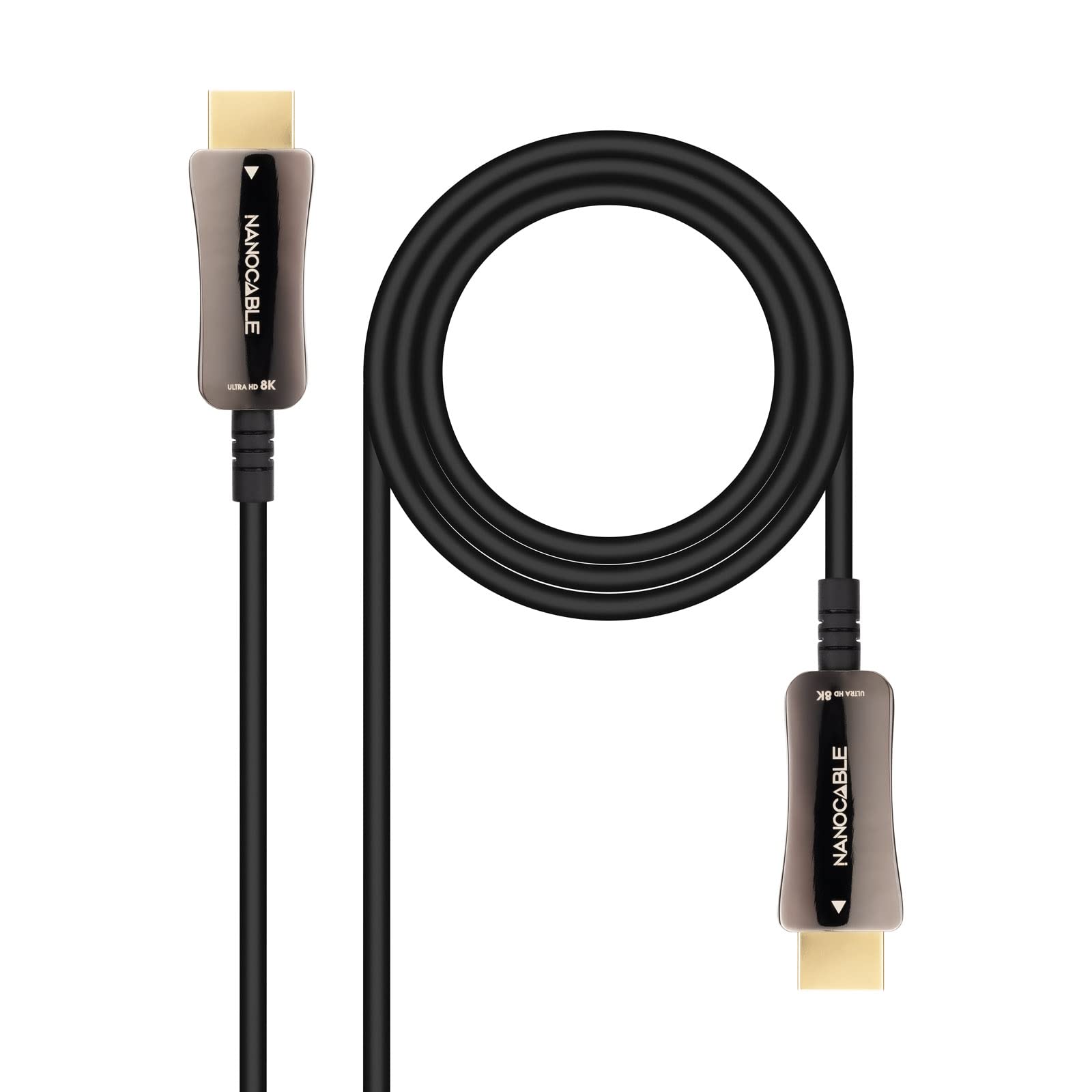NANOCABLE 10.15.2115 - Kabel HDMI V2.1 AOC 8K@60Hz 4K@120Hz 48Gbps Typ A Męski, Kolor Czarny, 15 m