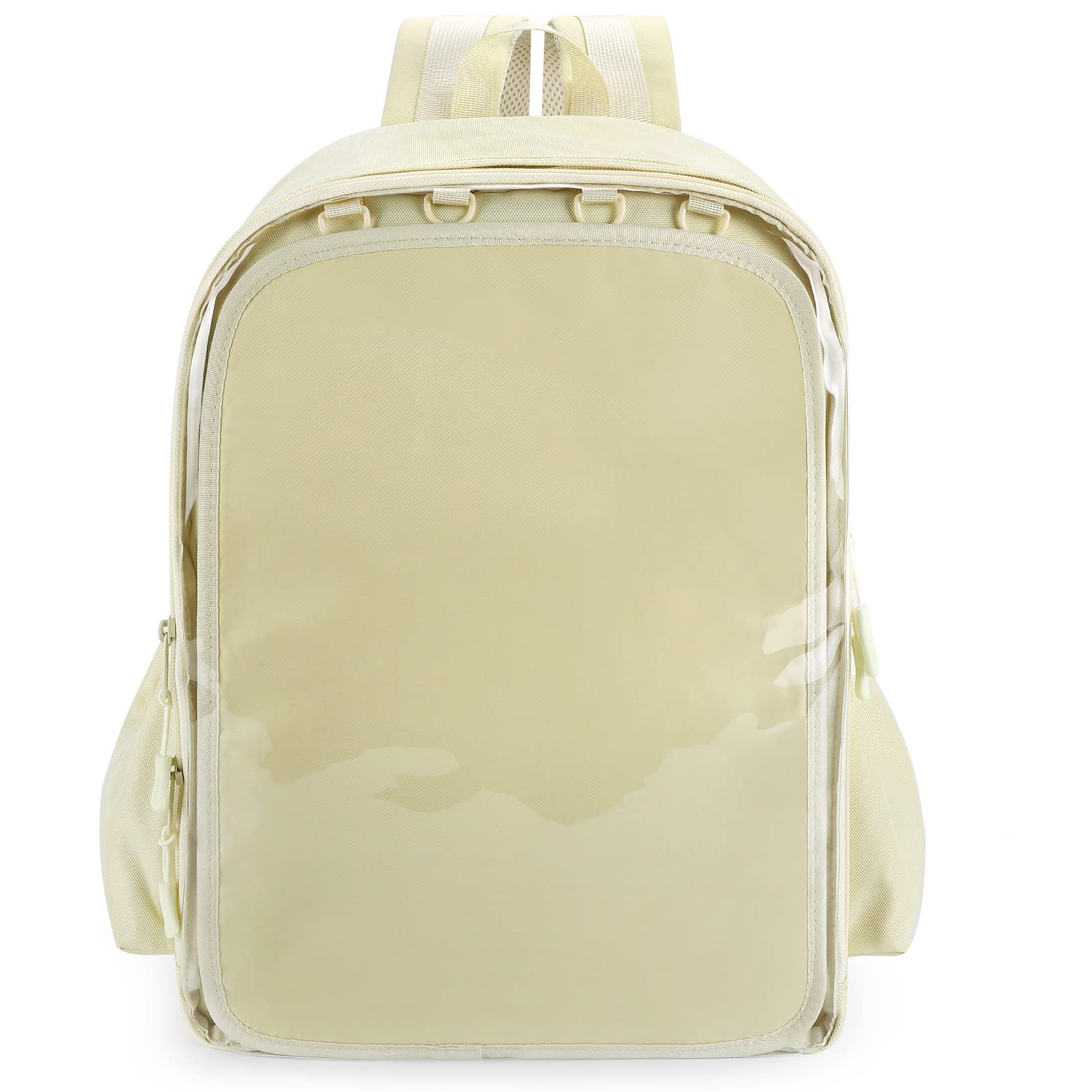 STEAMEDBUN Ita Bag Backpack with insert Pin Display Backpack for School Cosplay, White