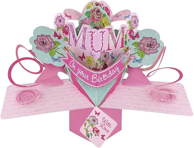 Mum Birthday Pop-Up Greeting Card Original Second Nature 3D Pop Up Cards