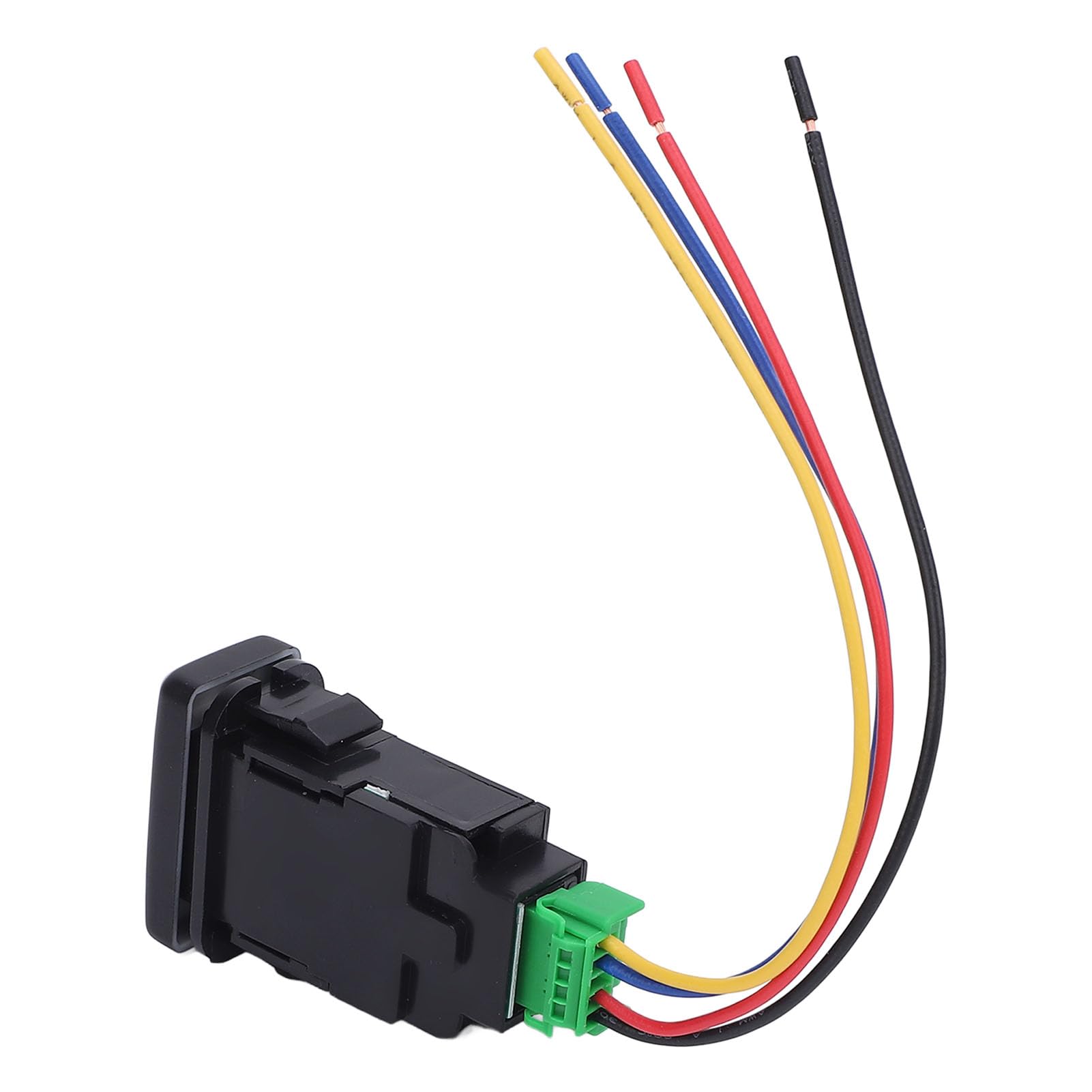 Amazon | KIMISS 4極12V LEDインジケーター付きプッシュボタンスイッチ