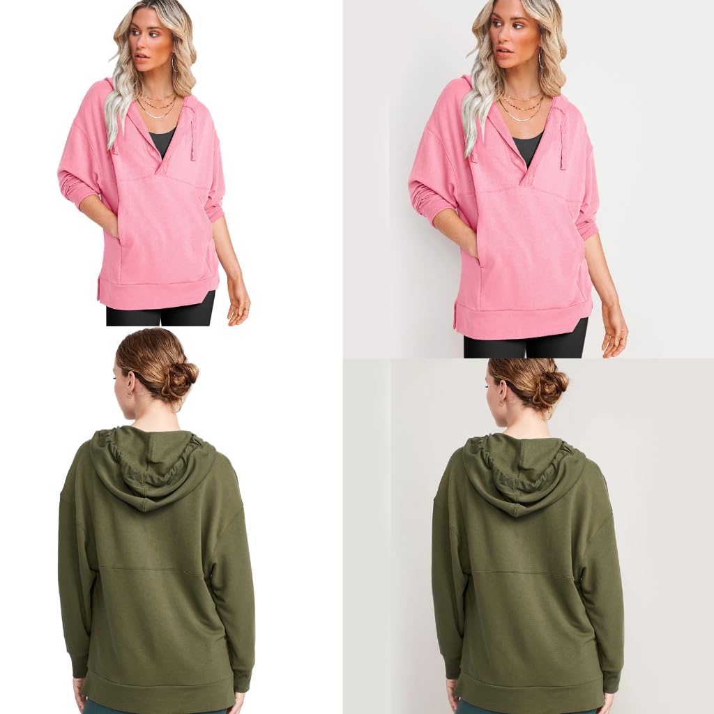 Bluzy z kapturem dla kobiet, damskie bluzy z kapturem bluzy ze sznurkiem kieszeń bluza z kapturem odzież wierzchnia prążkowana bluza z kapturem luźne topy z długim rękawem morelowe